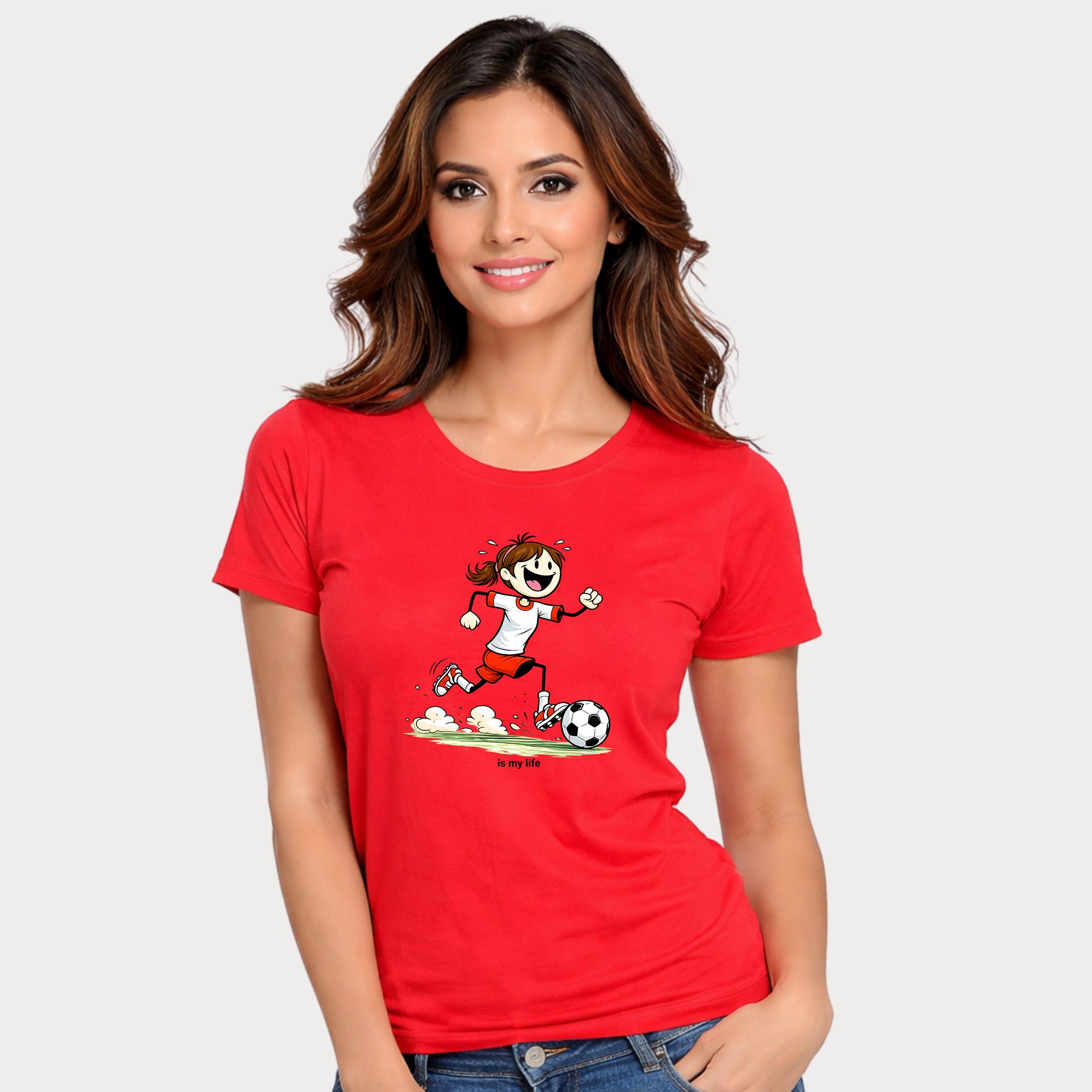 Soccer Figure Short Sleeve T-Shirt