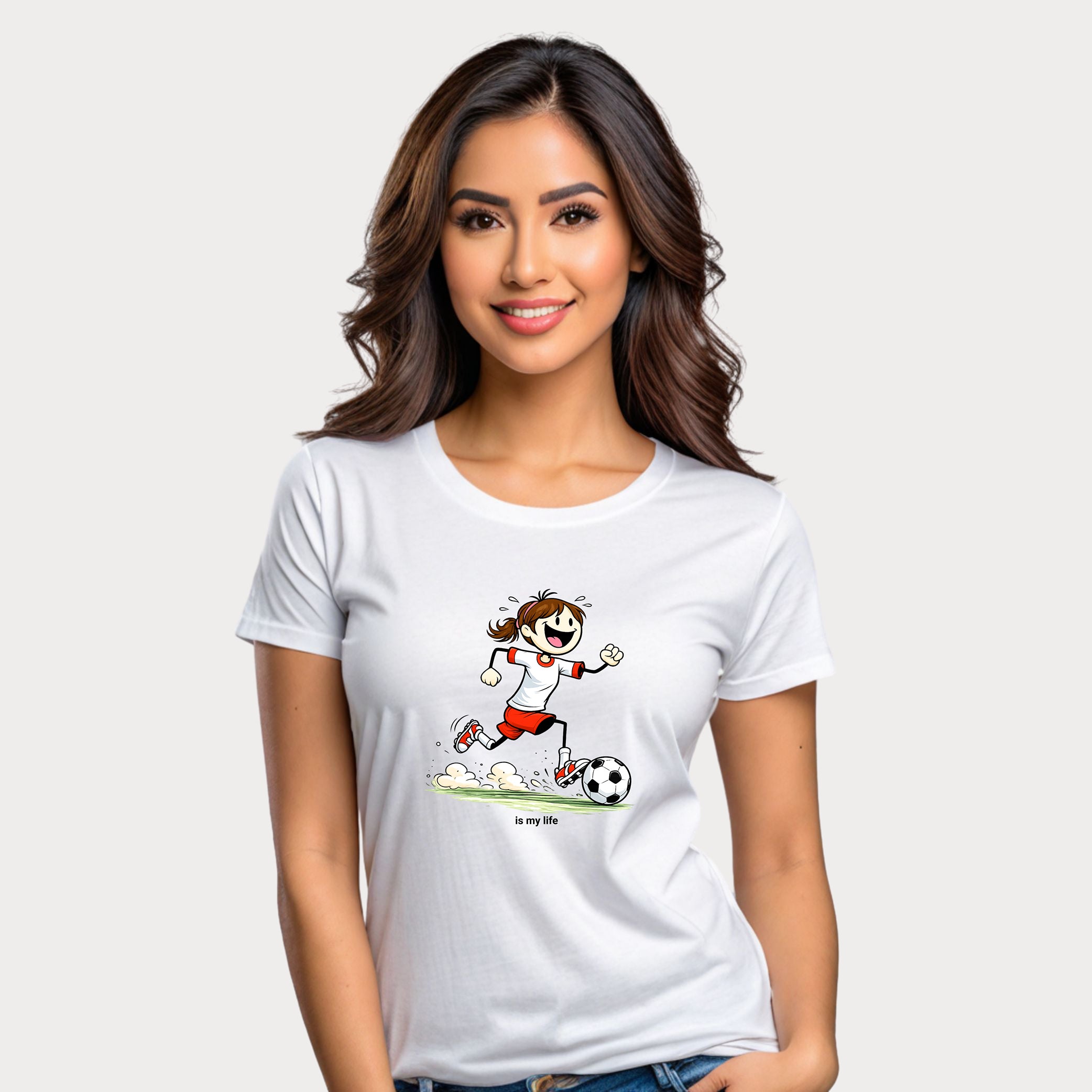 Soccer Figure Short Sleeve T-Shirt