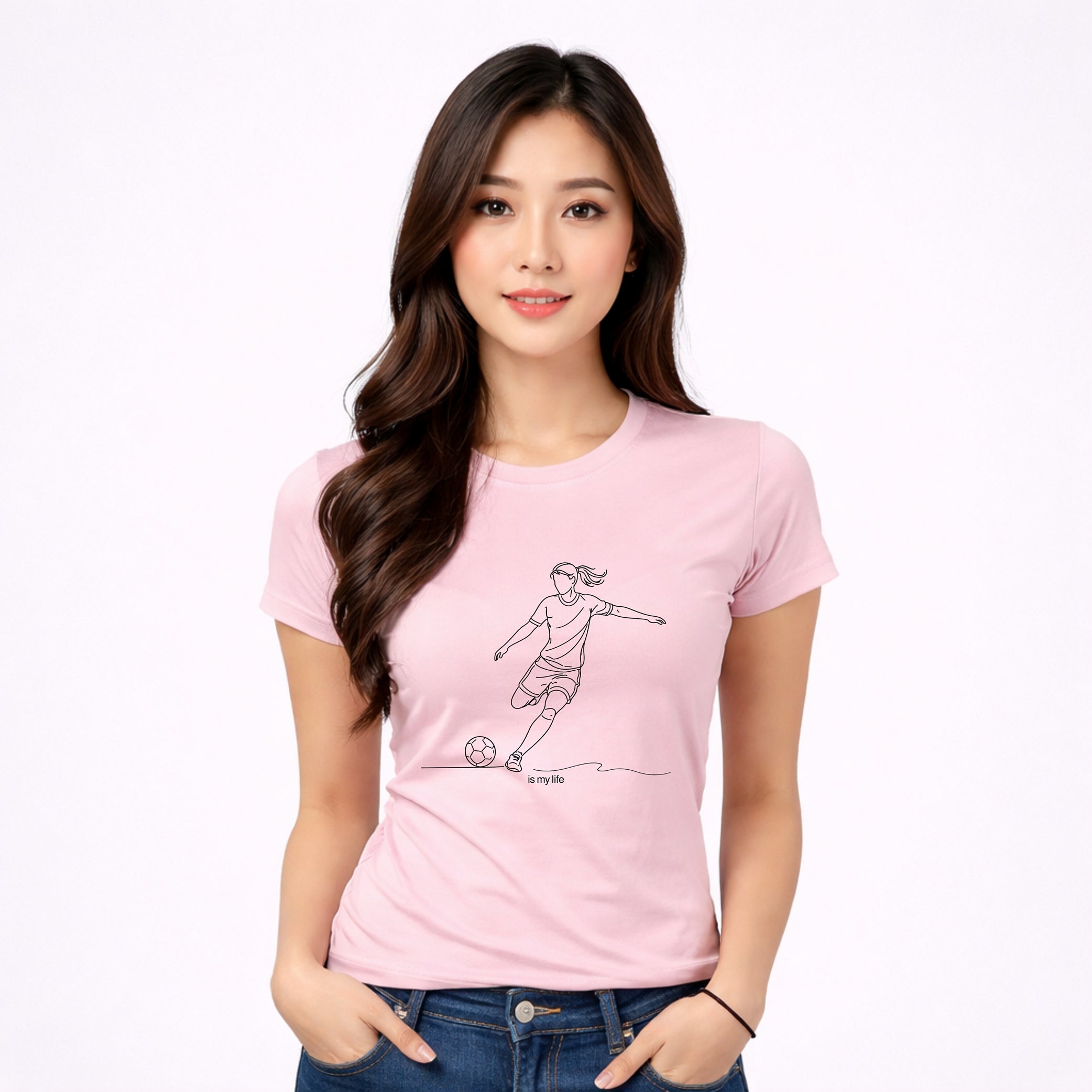 Soccer Outline Short Sleeve T-Shirt