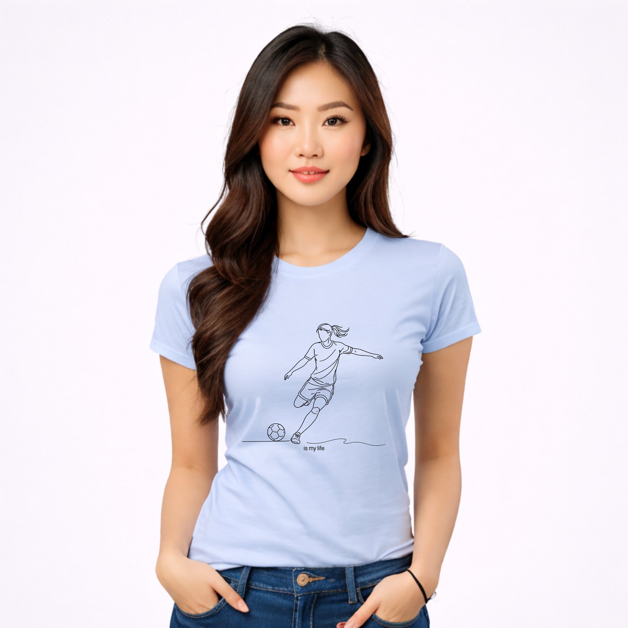 Soccer Outline Short Sleeve T-Shirt