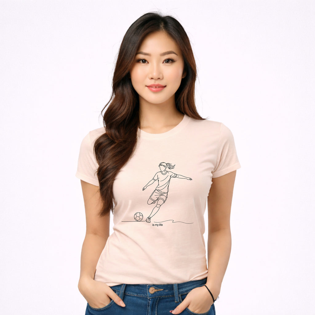 Soccer Outline Short Sleeve T-Shirt