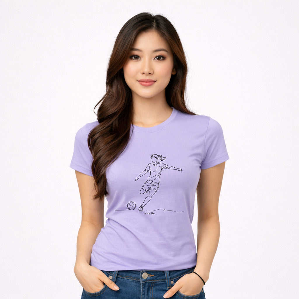 Soccer Outline Short Sleeve T-Shirt