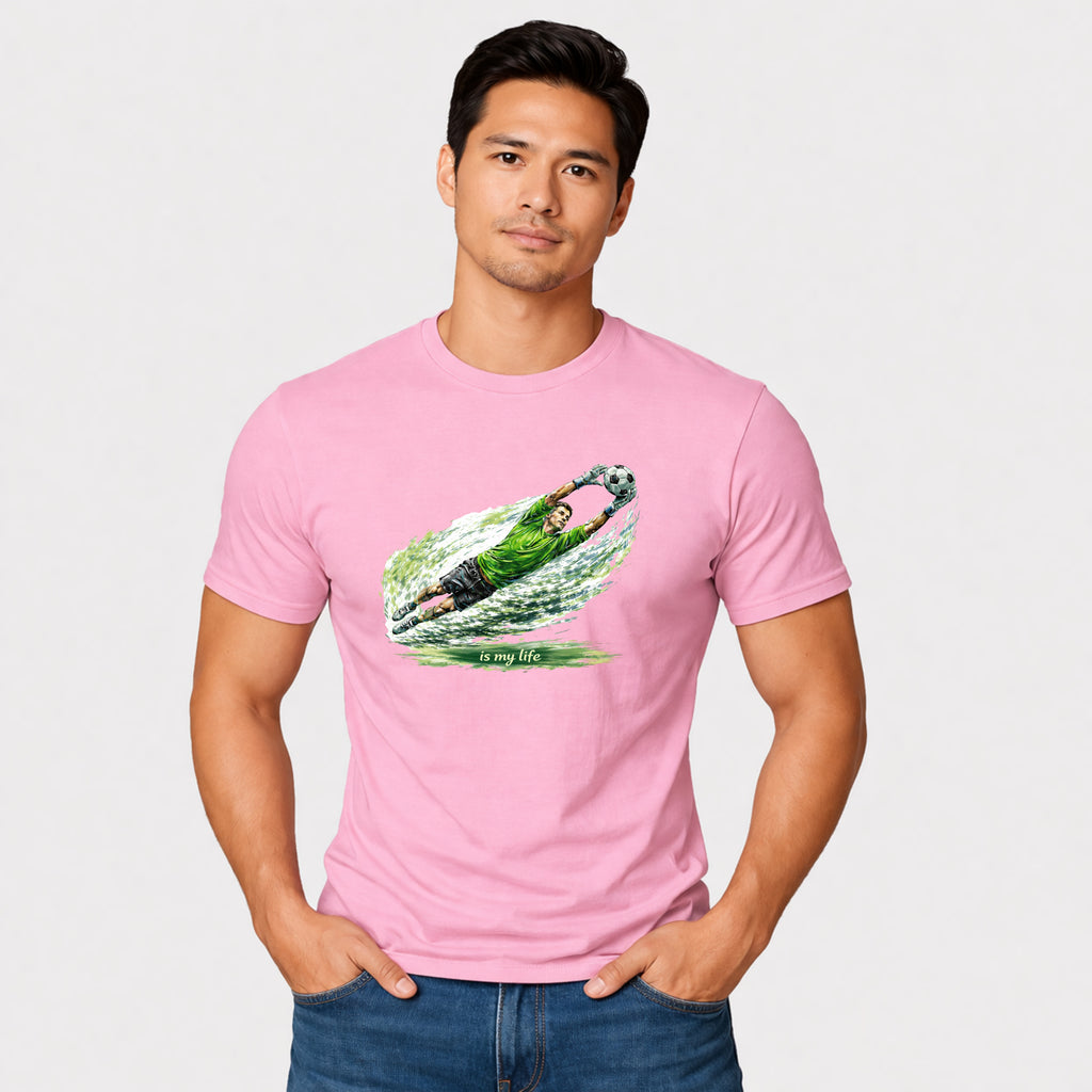 Soccer Goalie Brushstroke Short Sleeve T-Shirt