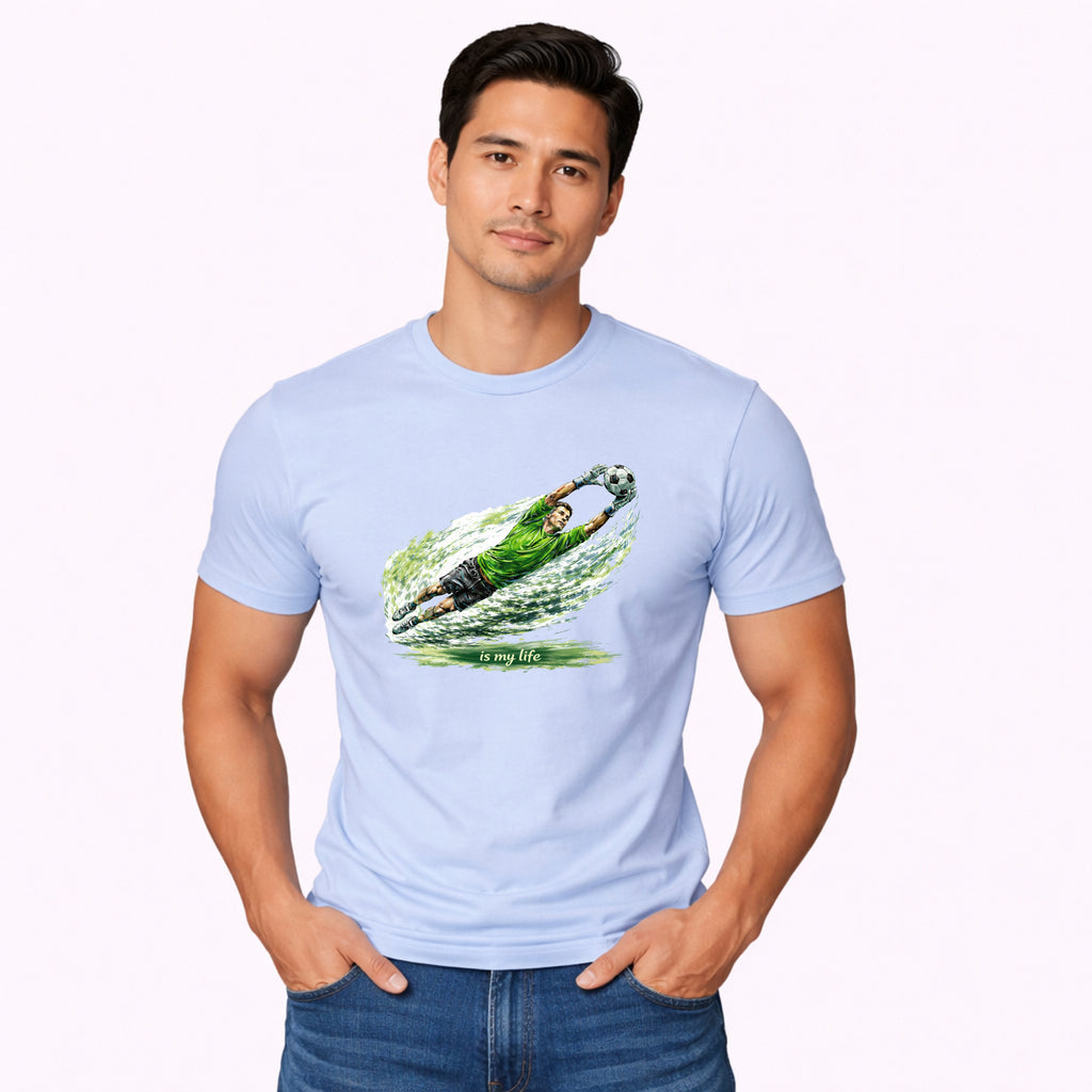 Soccer Goalie Brushstroke Short Sleeve T-Shirt