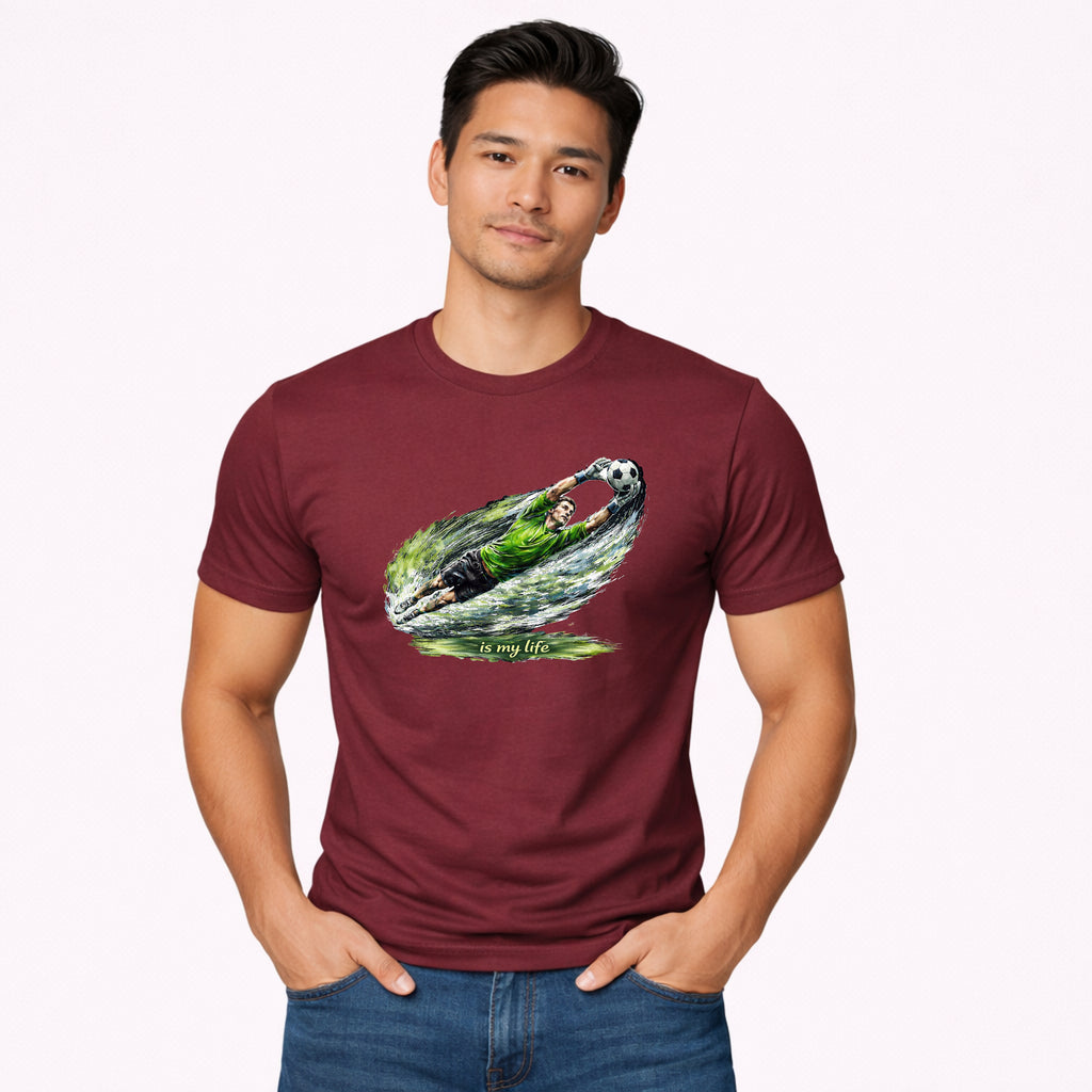 Soccer Goalie Brushstroke Short Sleeve T-Shirt