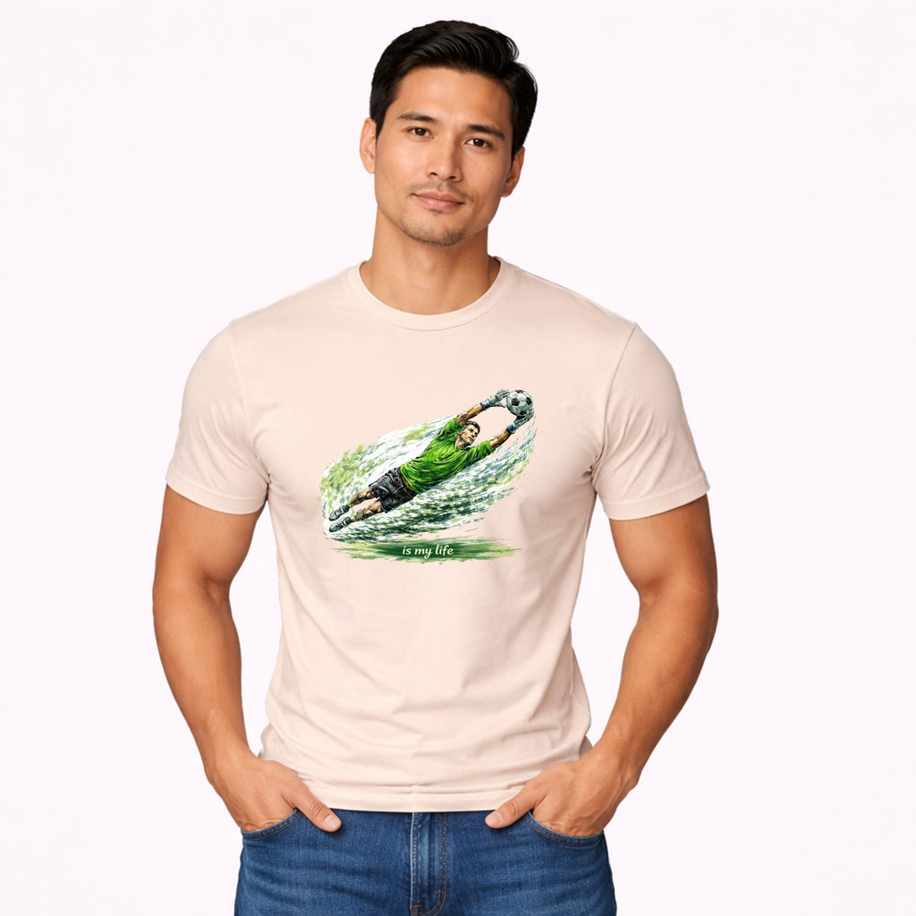 Soccer Goalie Brushstroke Short Sleeve T-Shirt