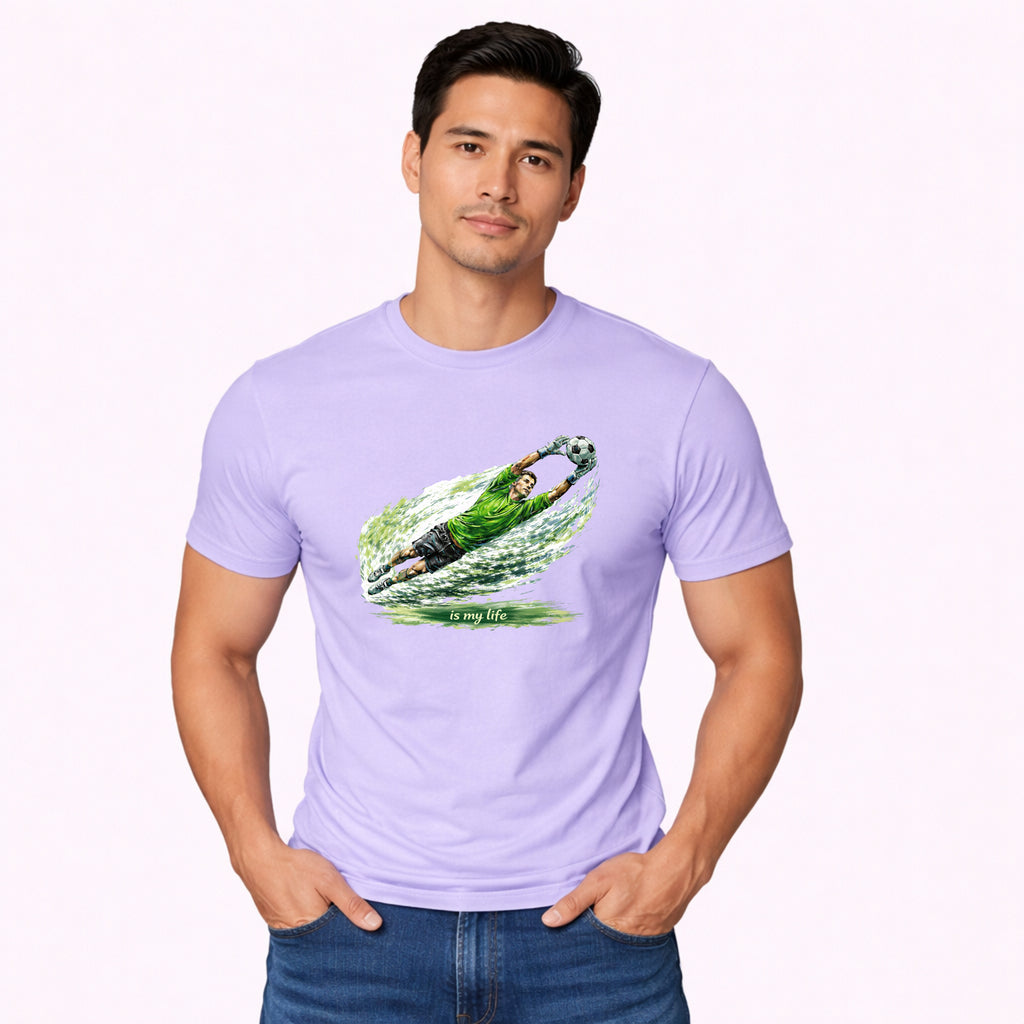 Soccer Goalie Brushstroke Short Sleeve T-Shirt