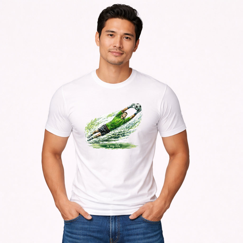 Soccer Goalie Brushstroke Short Sleeve T-Shirt