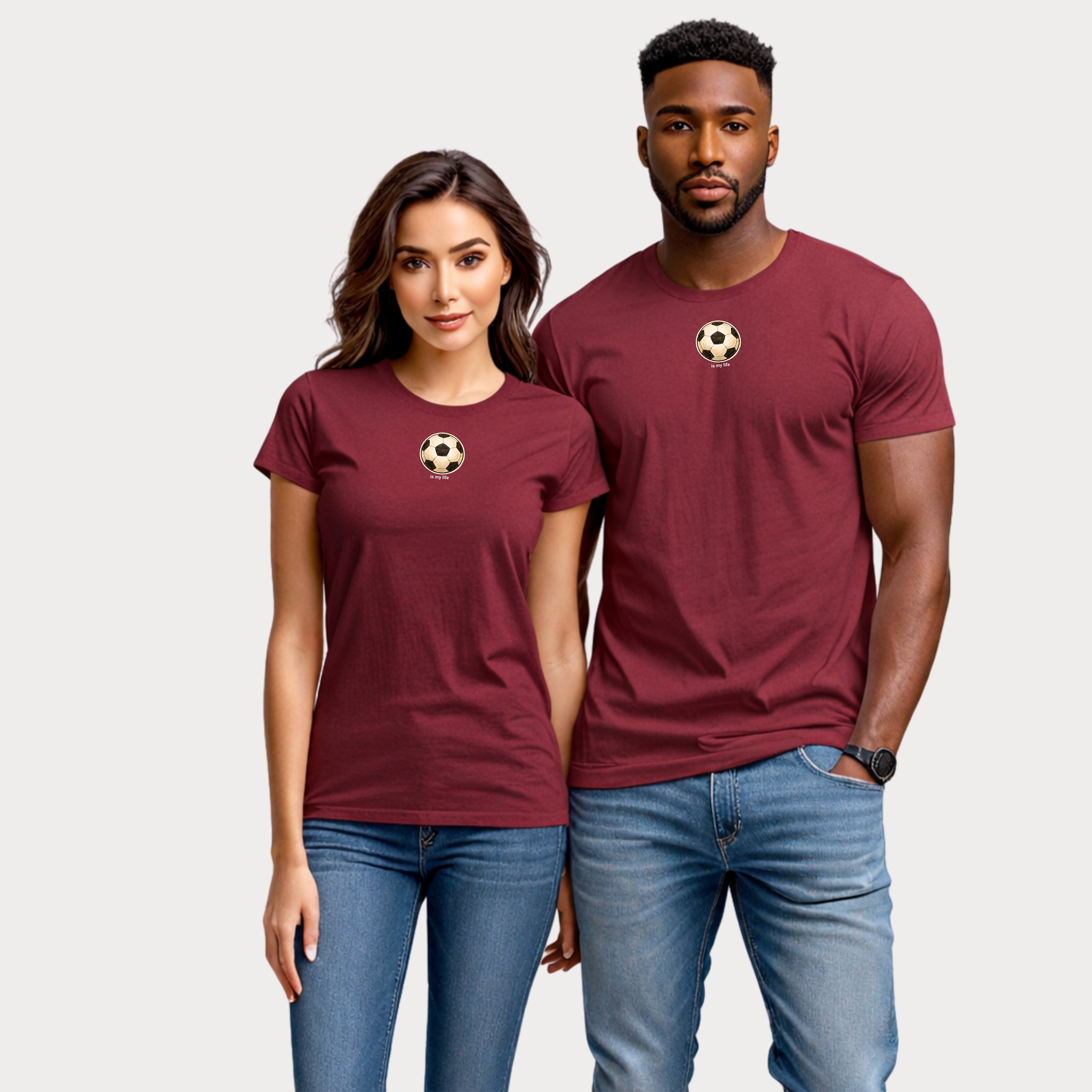 Soccer Ball Minimalist T‑Shirt — Vintage Football Graphic Tee