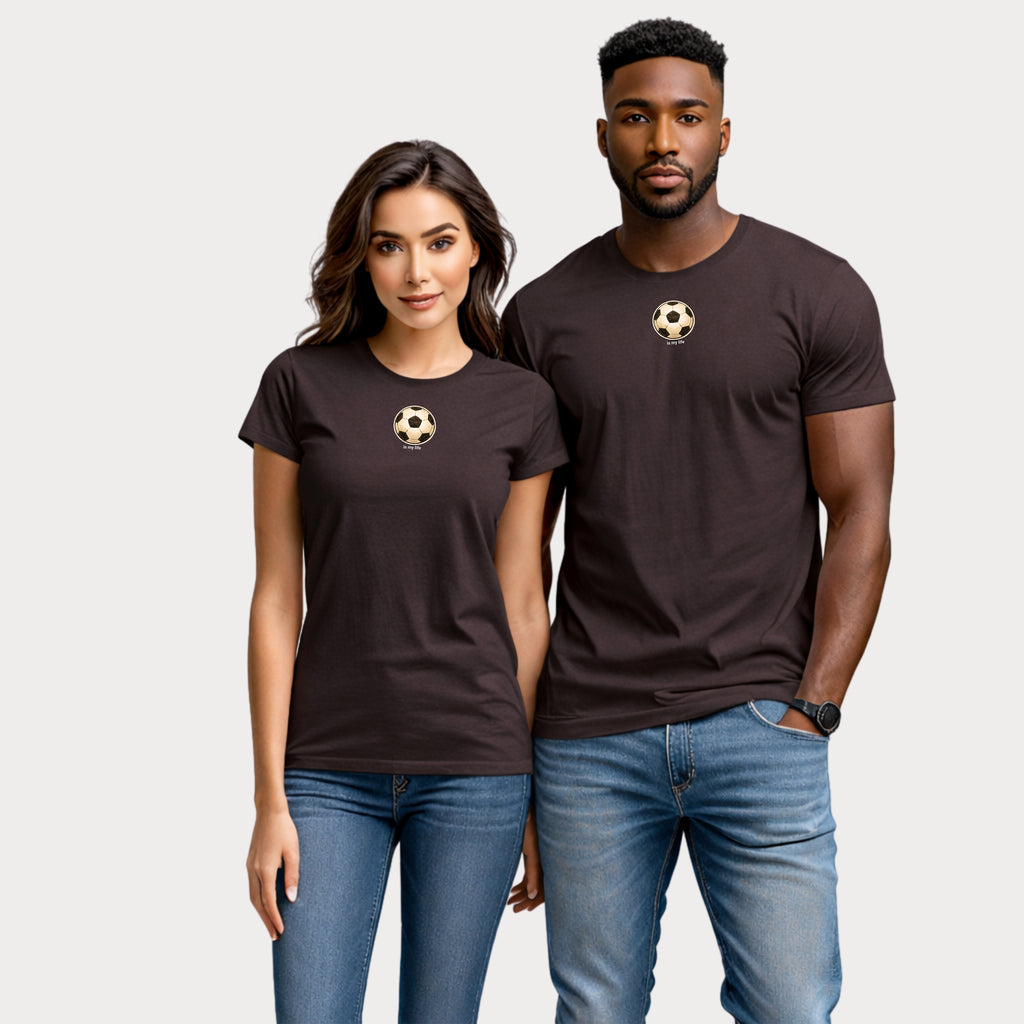Soccer Ball Minimalist T‑Shirt — Vintage Football Graphic Tee