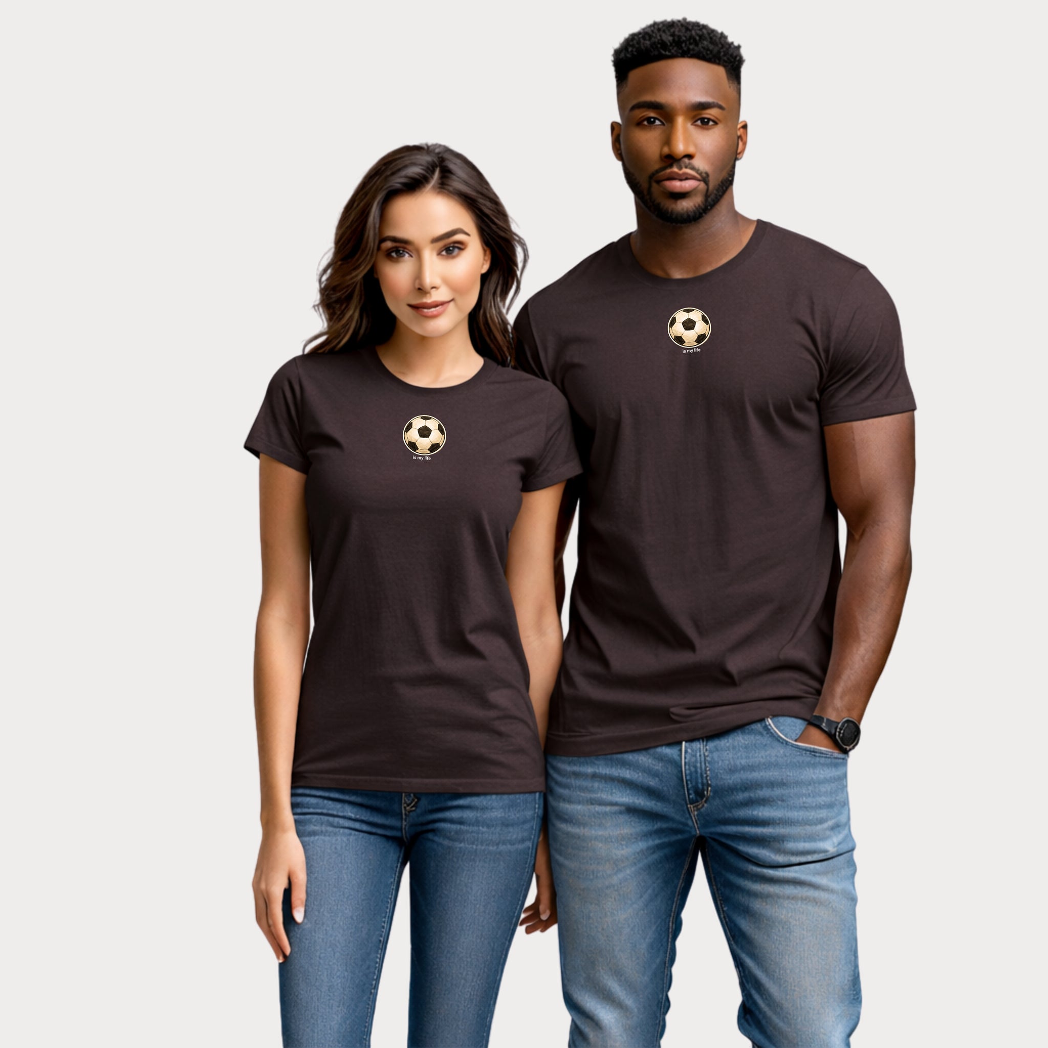 Soccer Ball Minimalist T‑Shirt — Vintage Football Graphic Tee