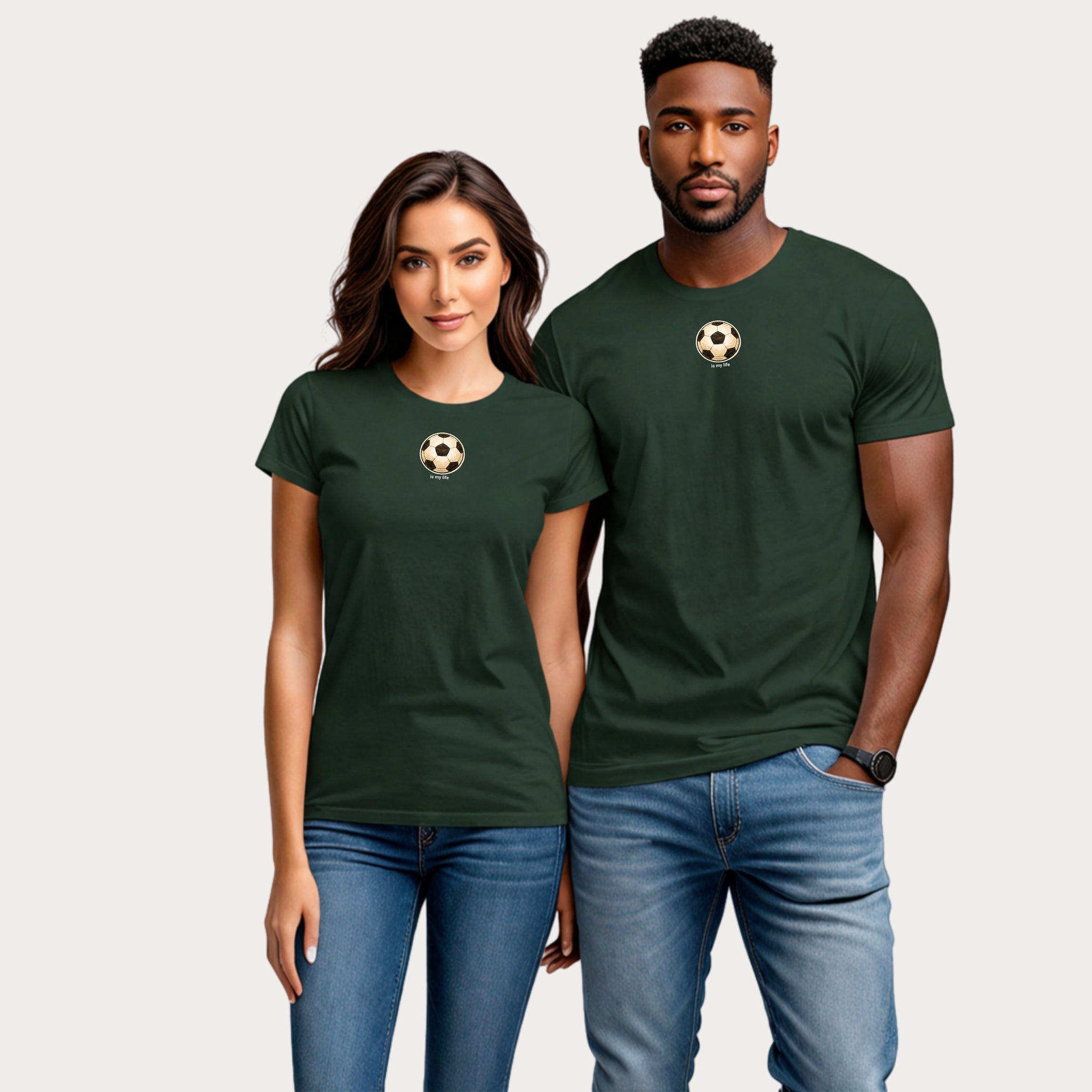 Soccer Ball Minimalist T‑Shirt — Vintage Football Graphic Tee