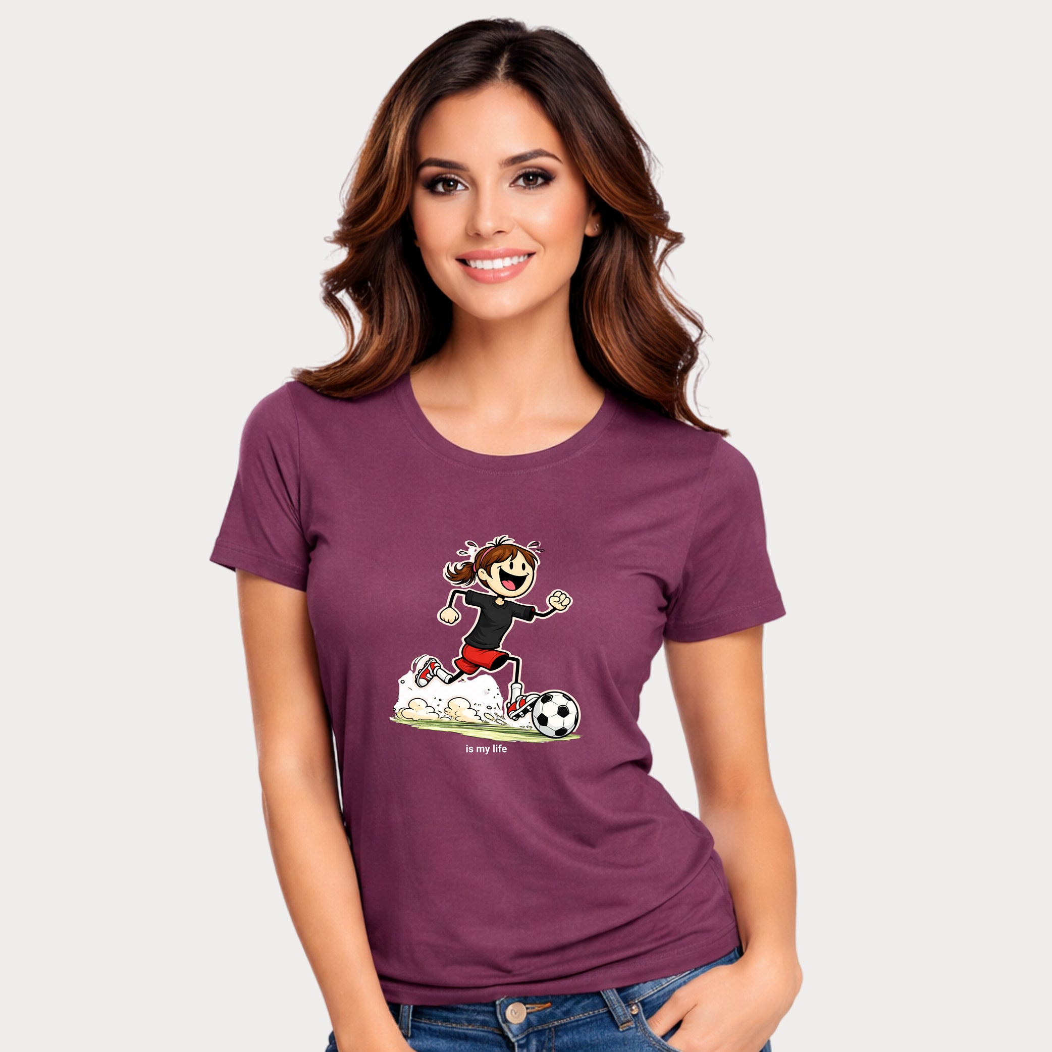 Soccer Figure Short Sleeve T-Shirt