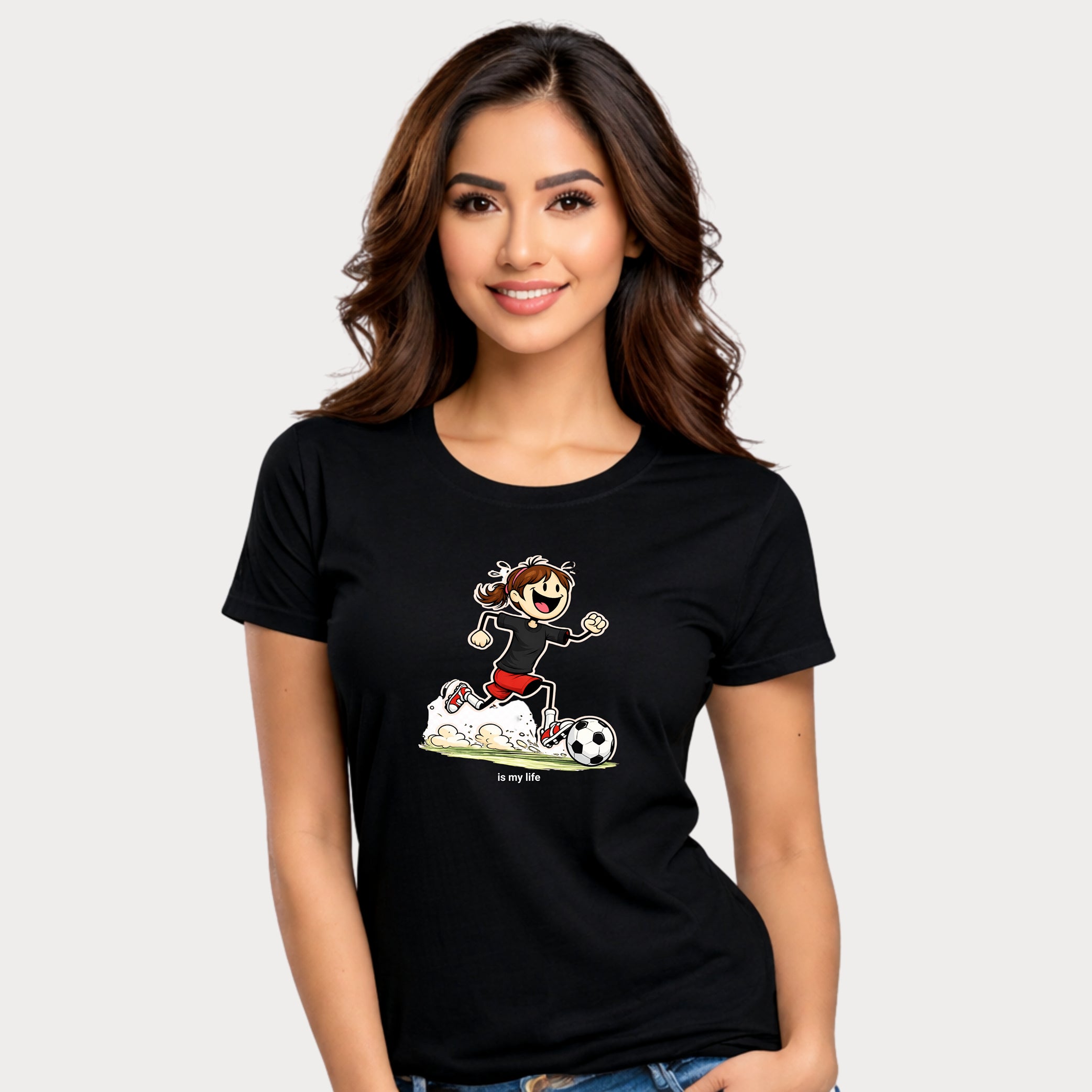Soccer Figure Short Sleeve T-Shirt