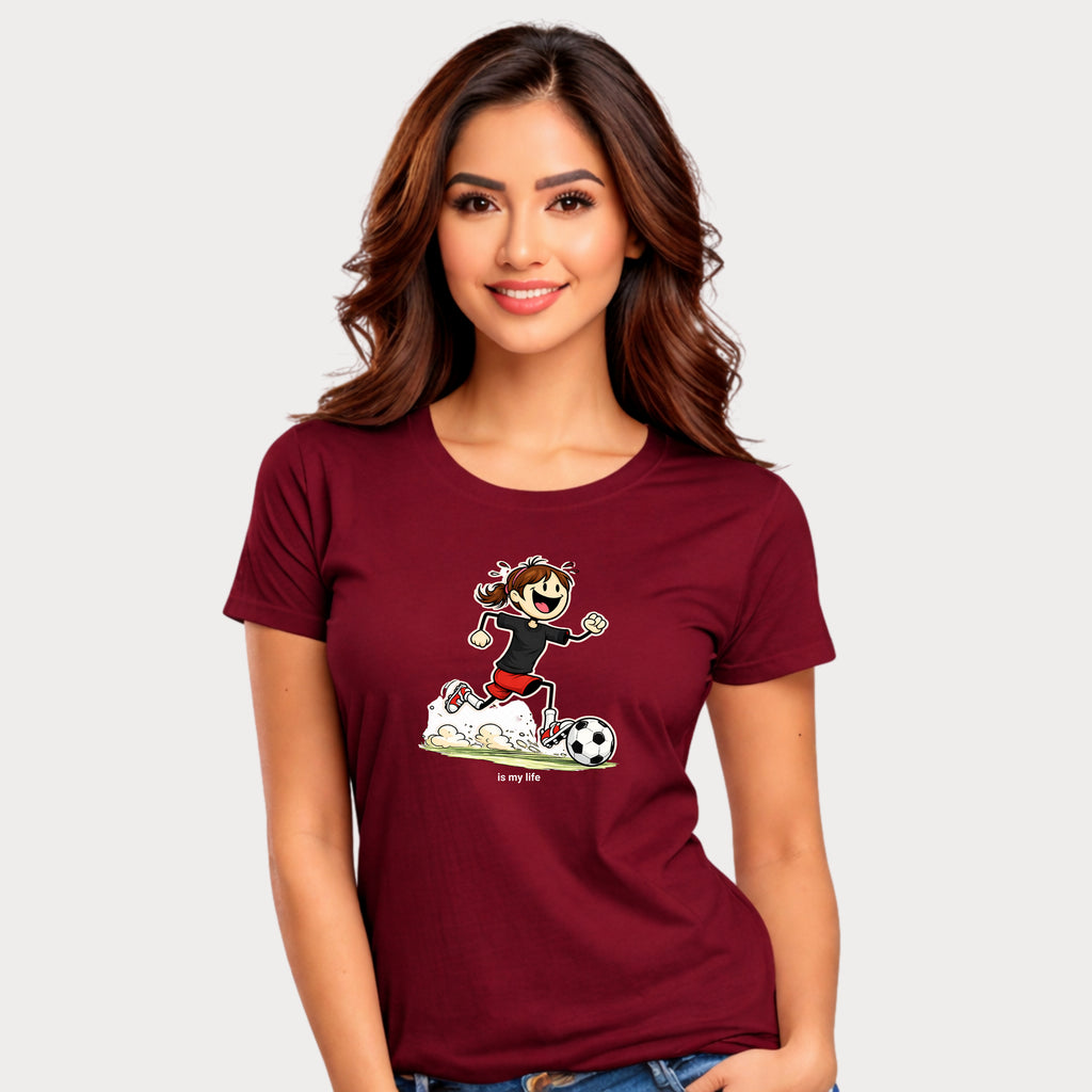 Soccer Figure Short Sleeve T-Shirt