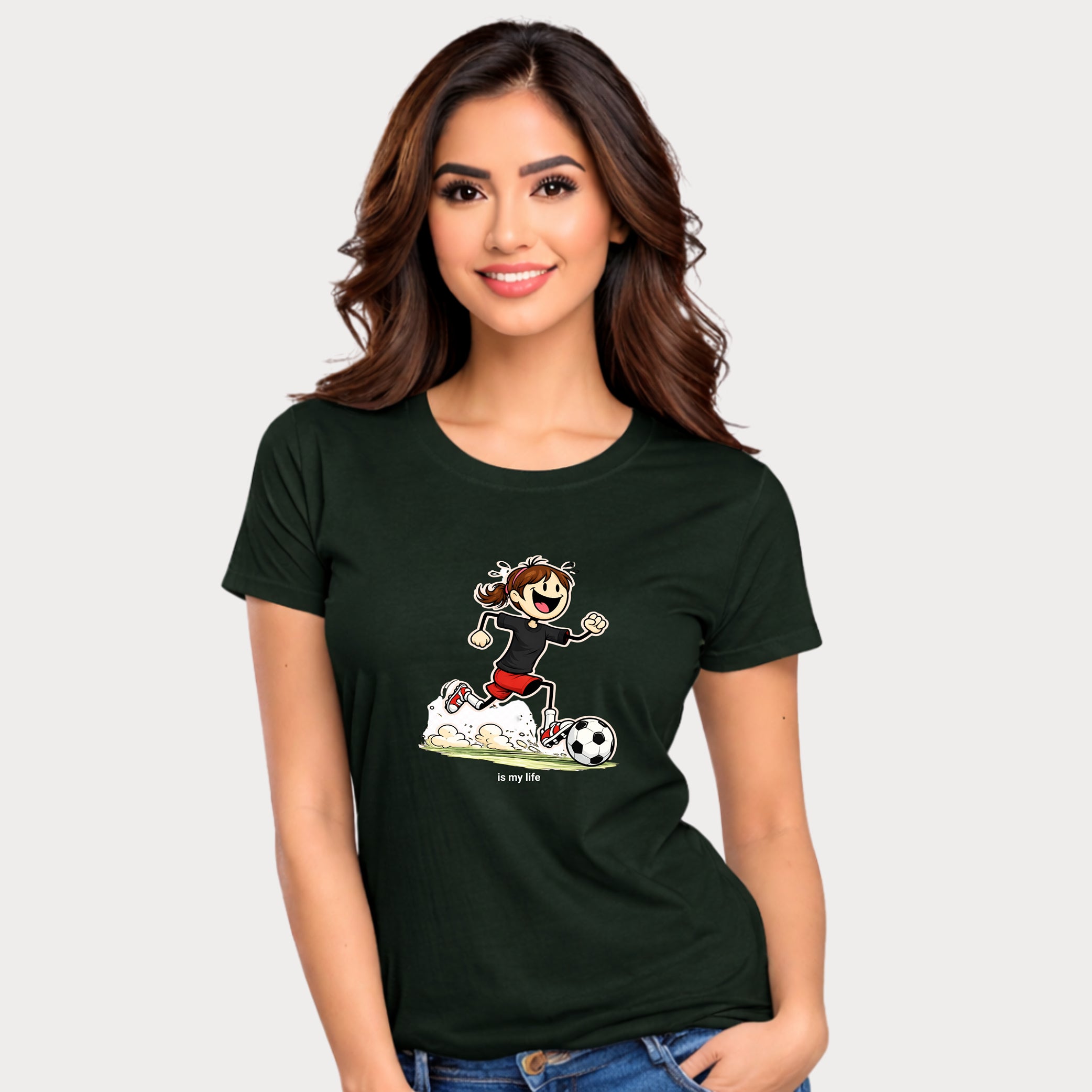Soccer Figure Short Sleeve T-Shirt