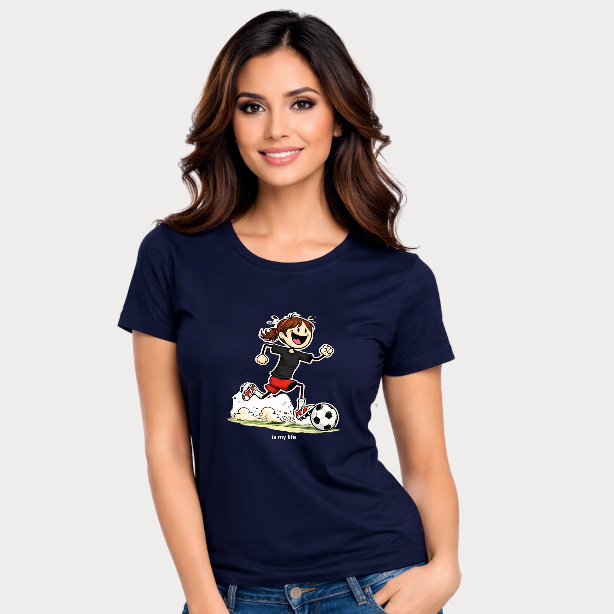 Soccer Figure Short Sleeve T-Shirt