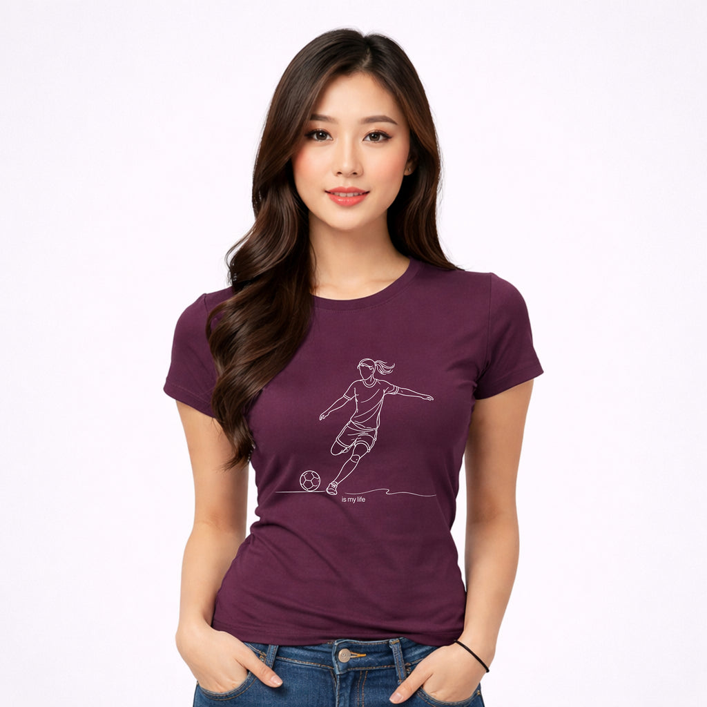 Soccer Outline Short Sleeve T-Shirt