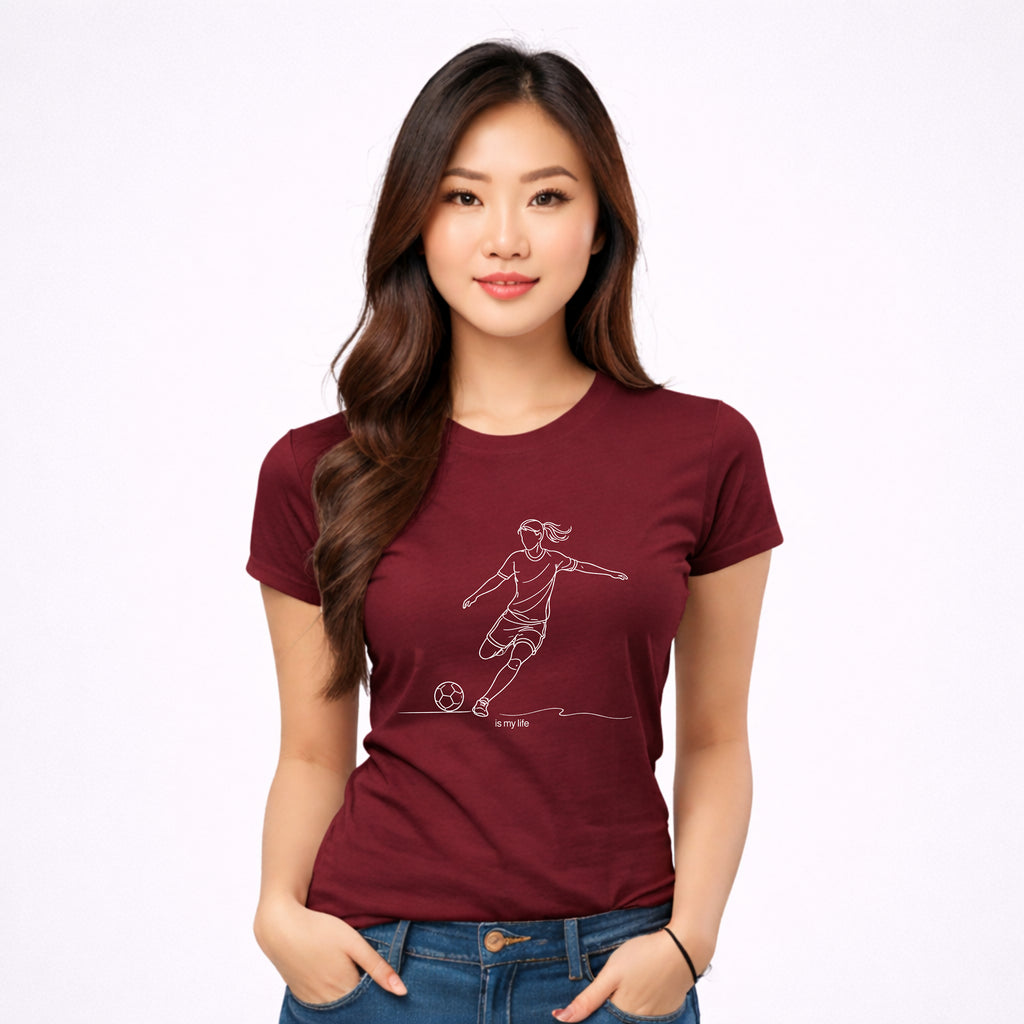 Soccer Outline Short Sleeve T-Shirt