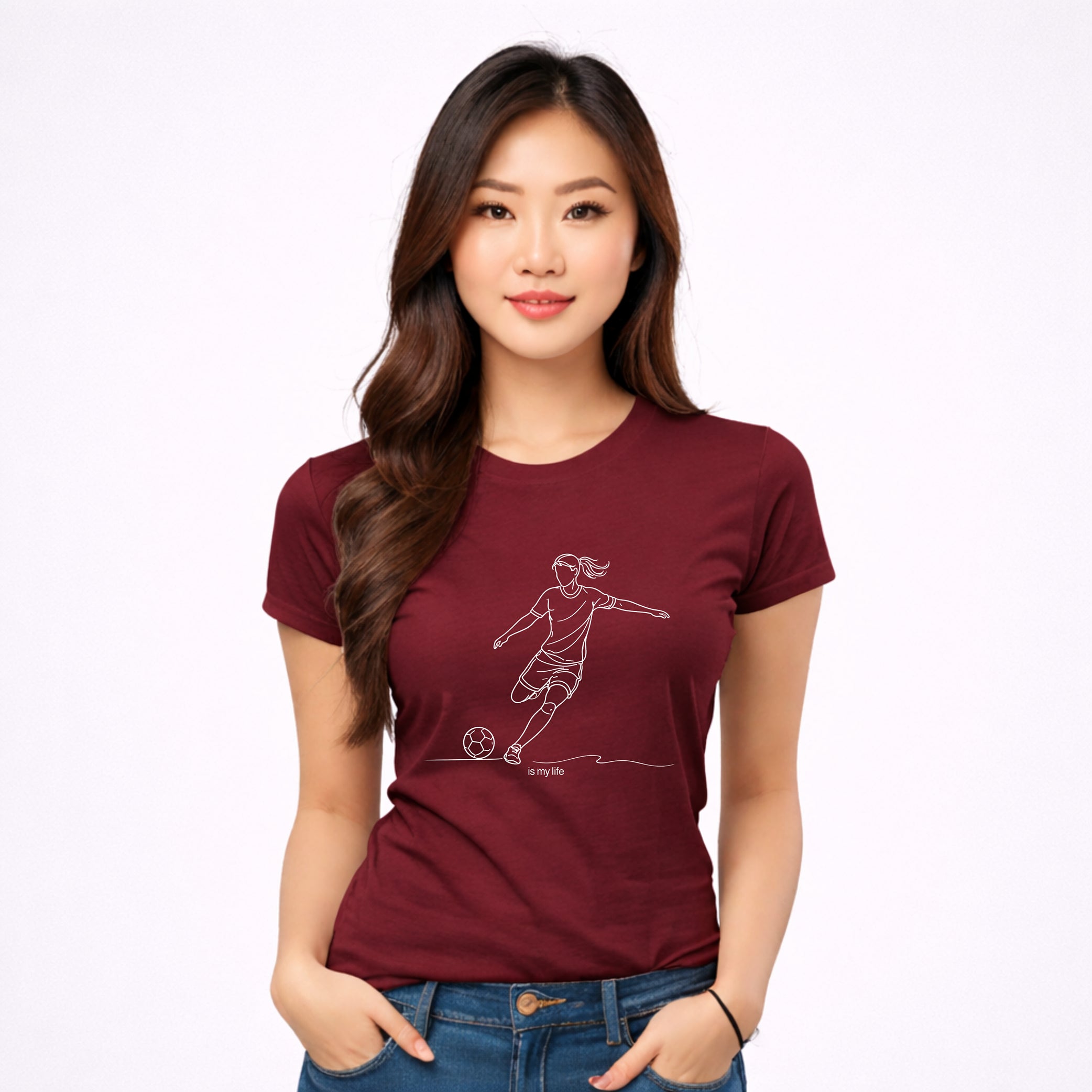 Soccer Outline Short Sleeve T-Shirt