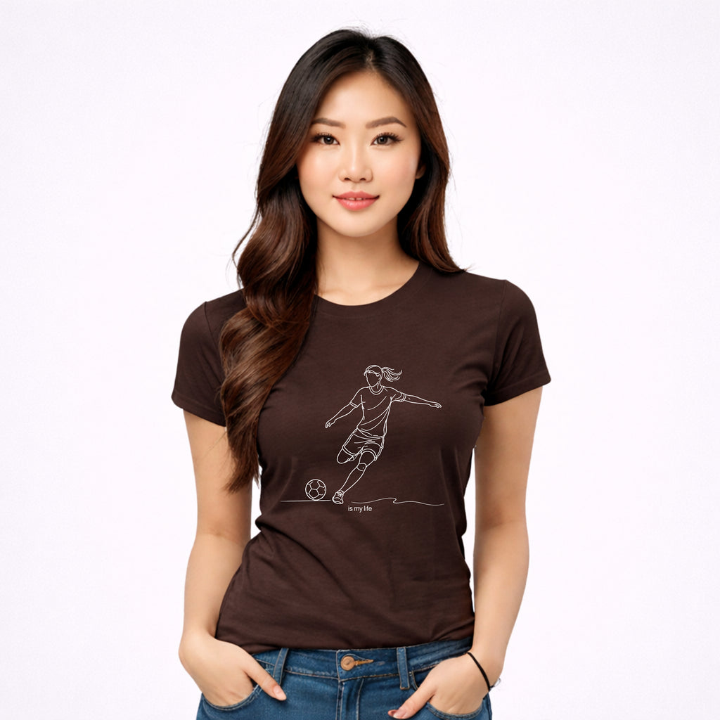 Soccer Outline Short Sleeve T-Shirt