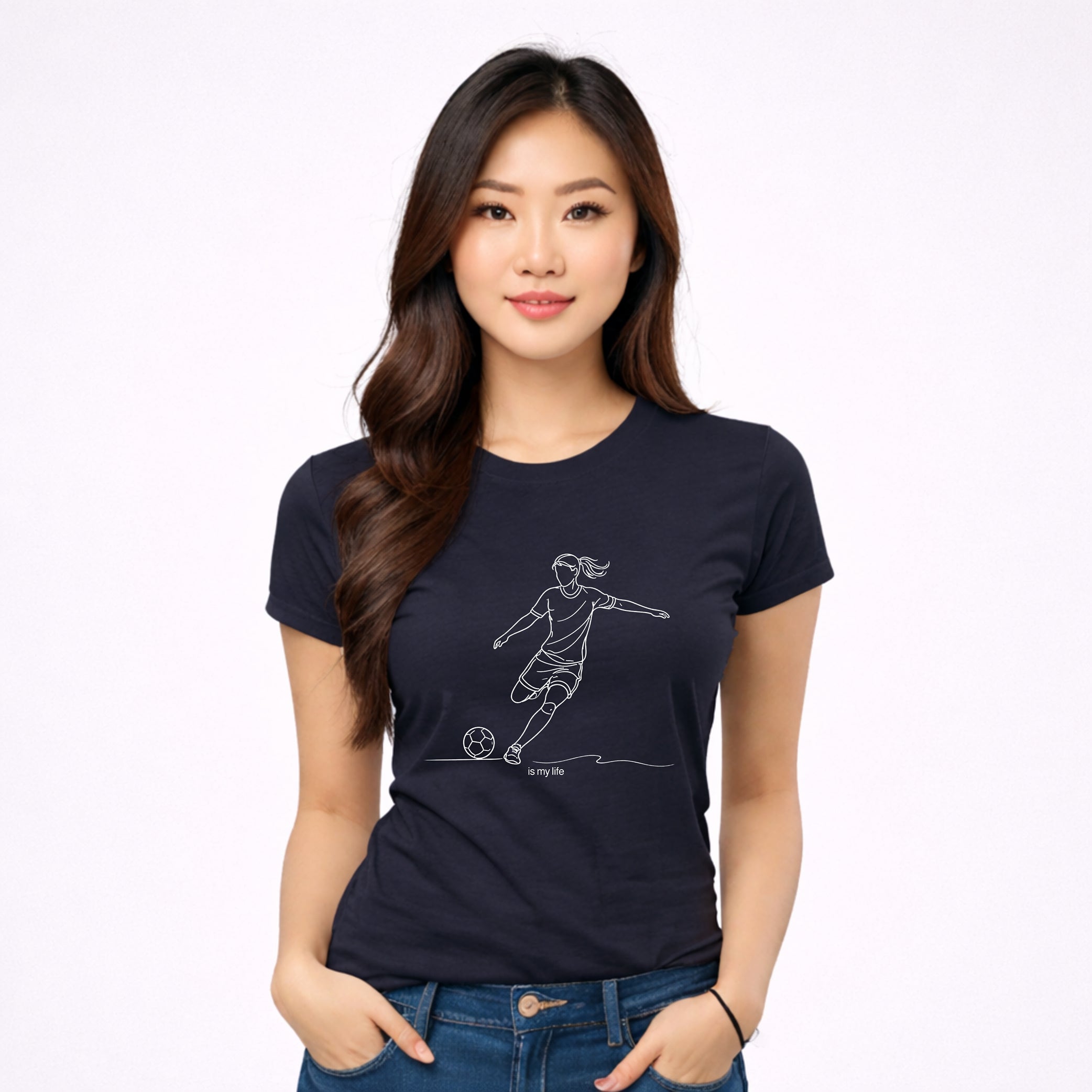 Soccer Outline Short Sleeve T-Shirt