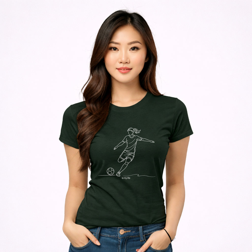 Soccer Outline Short Sleeve T-Shirt