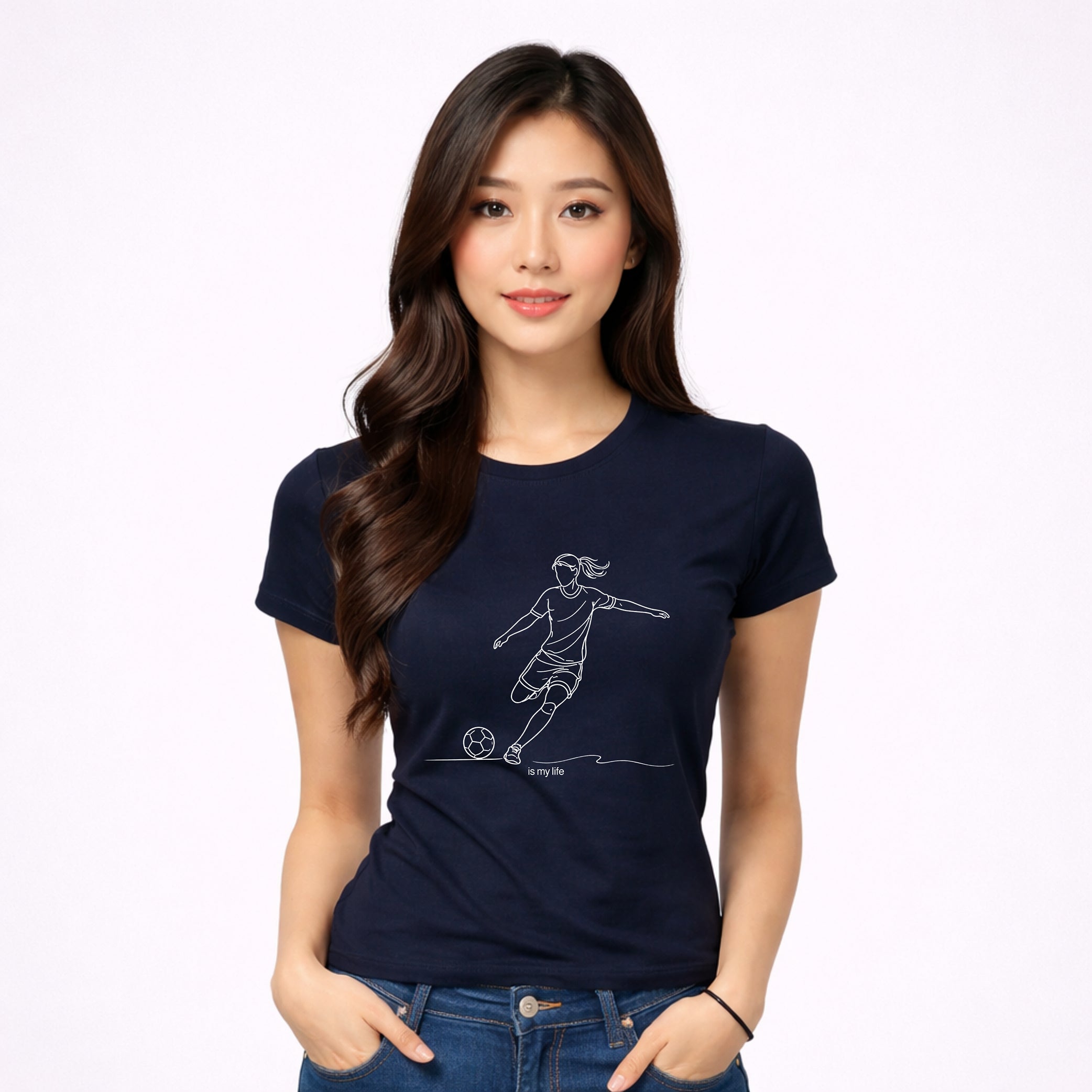 Soccer Outline Short Sleeve T-Shirt