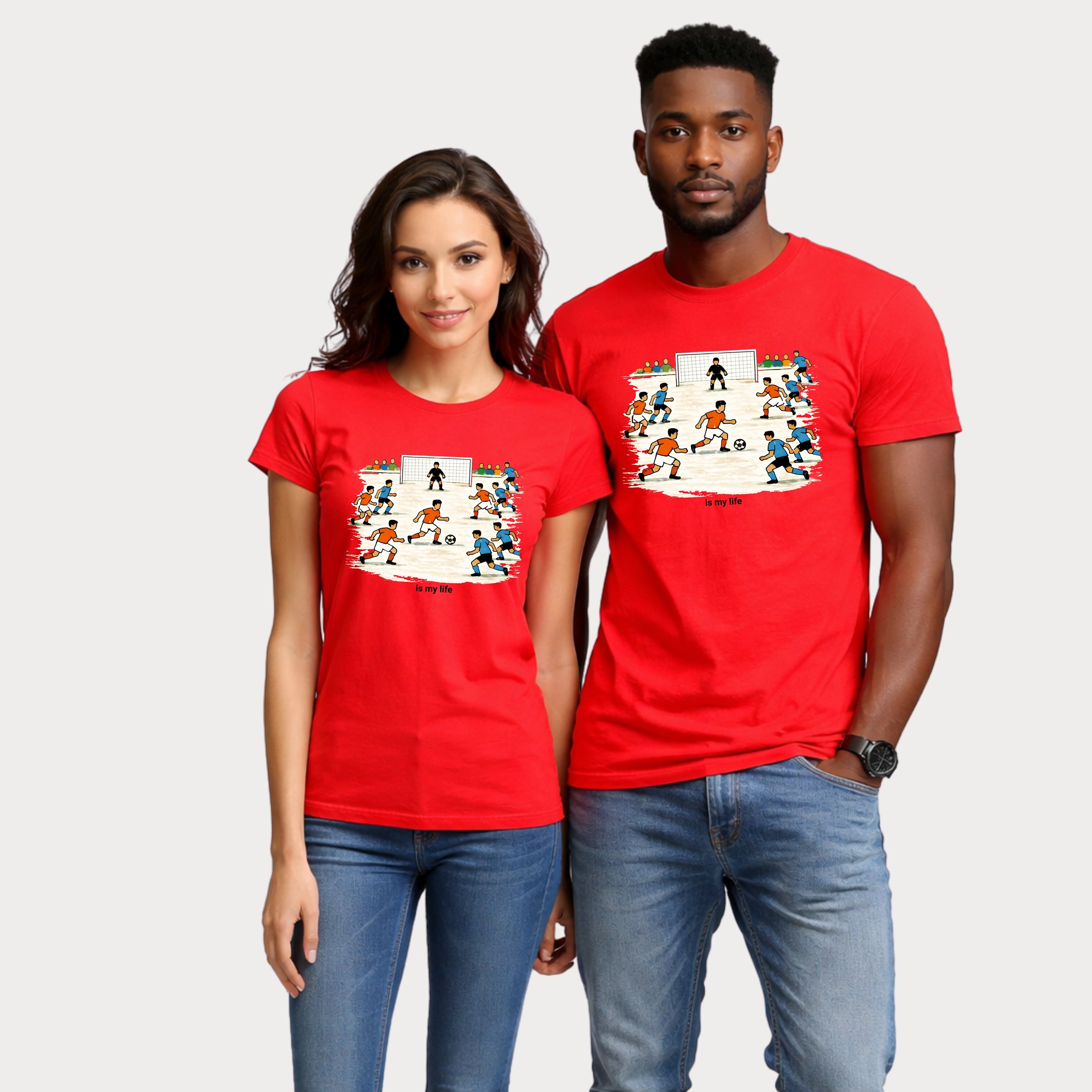 Soccer Match Short Sleeve T-Shirt